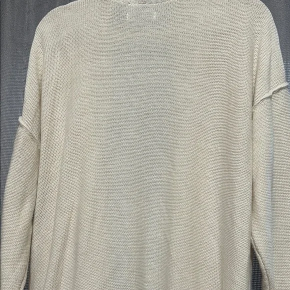 Beige Open-Front Cardigan Sweater - Picture 5 of 8